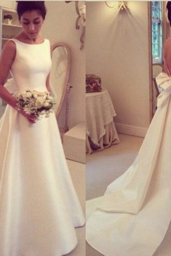 A-Line Sleeveless Wedding Dresses Bridal Gowns 3030207