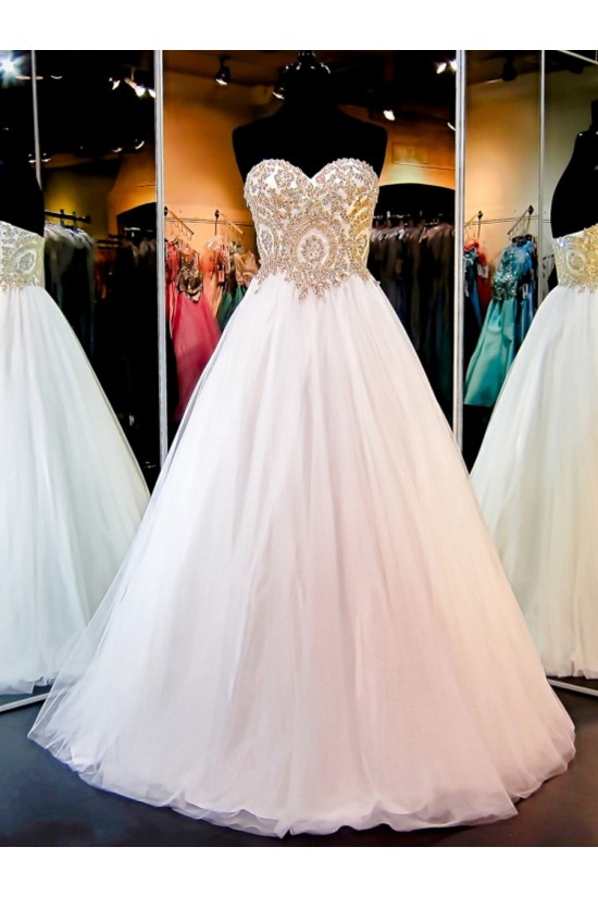 A-Line Sweetheart Gold Lace Appliques Wedding Dresses Bridal Gowns 3030217 A-Line Sweetheart Gold Lace Appliques Wedding Dresses Bridal Gowns 3030217