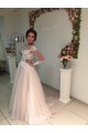 Long Sleeves Lace Sheer Wedding Dresses Bridal Gowns 3030223