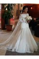 Long Sleeves Off-the-Shoulder Mermaid Wedding Dresses Bridal Gowns 3030224