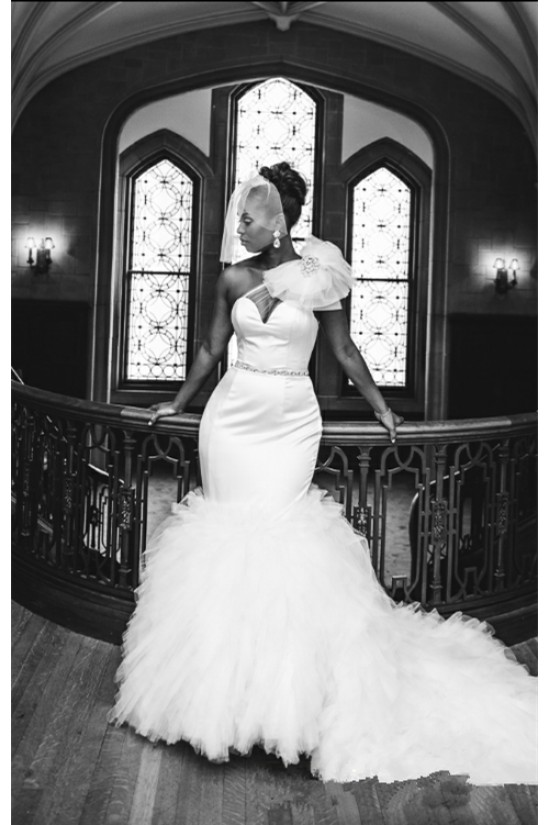 Mermaid One-Shoulder Wedding Dresses Bridal Gowns 3030225 Mermaid One-Shoulder Wedding Dresses Bridal Gowns 3030225