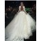 Ball Gown Lace Long Sleeves V-Neck Wedding Dresses Bridal Gowns 3030231