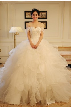 Ball Gown Off-the-Shoulder Wedding Dresses Bridal Gowns 3030233