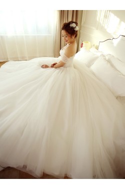Ball Gown Off-the-Shoulder Wedding Dresses Bridal Gowns 3030236