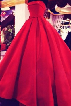 Ball Gown Strapless Red Wedding Dresses Bridal Gowns 3030241