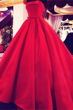 Ball Gown Strapless Red Wedding Dresses Bridal Gowns 3030241