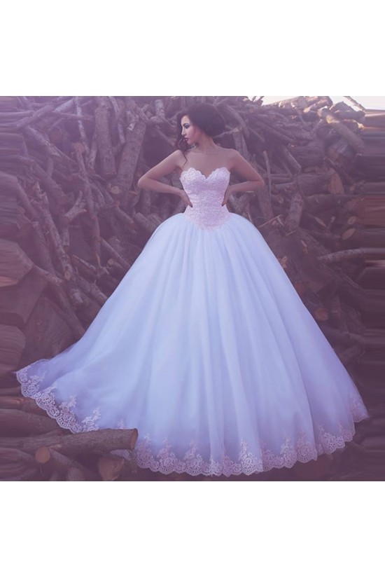 Ball Gown Sweetheart Lace Wedding Dresses Bridal Gowns 3030243