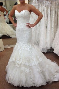 Mermaid Sweetheart Lace Wedding Dresses Bridal Gowns 3030248