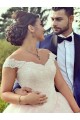 Ball Gown Off-the-Shoulder Lace Tulle Wedding Dresses Bridal Gowns 3030259