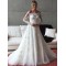 A-Line Long Sleeves Lace Off the Shoulder Wedding Dresses Bridal Gowns 3030264