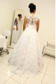 A-Line Jewel Neckline Lace Sleeveless Wedding Dresses Bridal Gowns 3030266