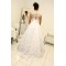 A-Line Jewel Neckline Lace Sleeveless Wedding Dresses Bridal Gowns 3030266