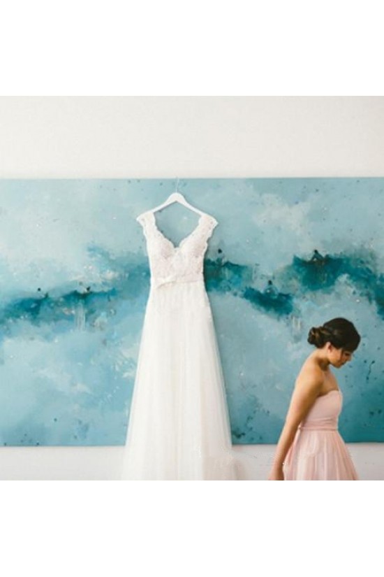 A-Line V-Neck Lace Wedding Dresses Bridal Gowns 3030267 A-Line V-Neck Lace Wedding Dresses Bridal Gowns 3030267