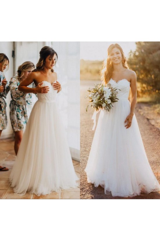 A-Line Sweetheart Lace Tulle Wedding Dresses Bridal Gowns 3030269 A-Line Sweetheart Lace Tulle Wedding Dresses Bridal Gowns 3030269