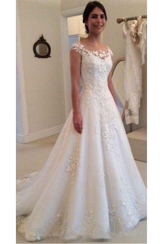 A-Line Lace Wedding Dresses Bridal Gowns 3030270
