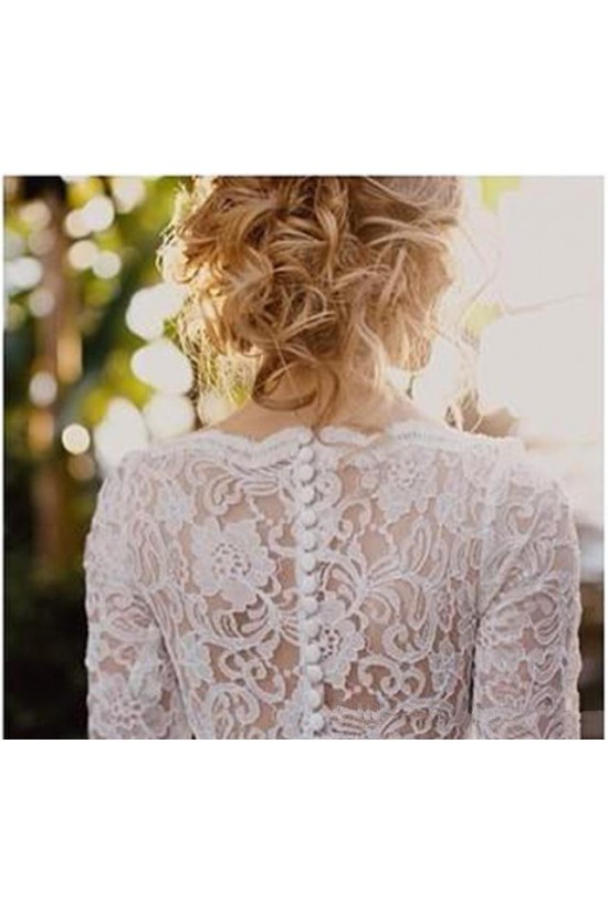 Long Sleeves Lace Wedding Dresses Bridal Gowns 3030275