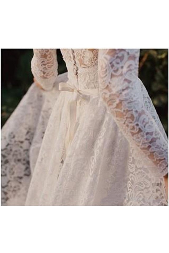 Long Sleeves Lace Wedding Dresses Bridal Gowns 3030275