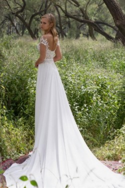 Lace Chiffon Off-the-Shoulder Wedding Dresses Bridal Gowns 3030276
