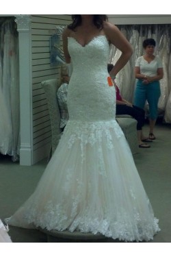 Mermaid Sweetheart Plus Size Lace Wedding Dresses Bridal Gowns 3030279