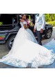 Lace Ball Gown Off-the-Shoulder Plus Size Wedding Dresses Bridal Gowns 3030280