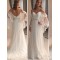Sheath/Column Spaghetti Straps Lace Wedding Dresses Bridal Gowns 3030291