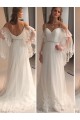 Sheath/Column Spaghetti Straps Lace Wedding Dresses Bridal Gowns 3030291