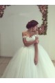 Lace Tulle Ball Gown Off-the-Shoulder Wedding Dresses Bridal Gowns 3030301