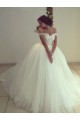 Lace Tulle Ball Gown Off-the-Shoulder Wedding Dresses Bridal Gowns 3030301