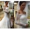 Long Sleeves Lace Off-the-Shoulder Mermaid Wedding Dresses Bridal Gowns 3030302
