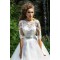 Bateau Neckline Half Sleeves Lace Wedding Dresses Bridal Gowns 3030303