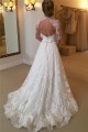 High Neck Long Sleeves Lace Keyhole Back Wedding Dresses Bridal Gowns 3030306 High Neck Long Sleeves Lace Keyhole Back Wedding Dresses Bridal Gowns 3030306