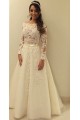 A-Line Lace Long Sleeves Wedding Dresses Bridal Gowns 3030308