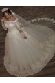 Ball Gown Lace Long Sleeves Off-the-Shoulder Wedding Dresses Bridal Gowns 3030310