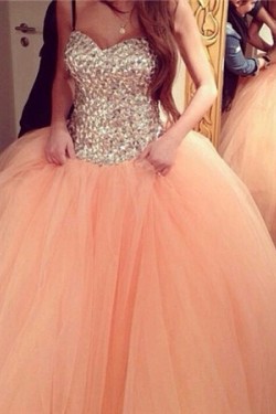 Ball Gown Sparkly Tulle Wedding Dresses Bridal Gowns 3030313