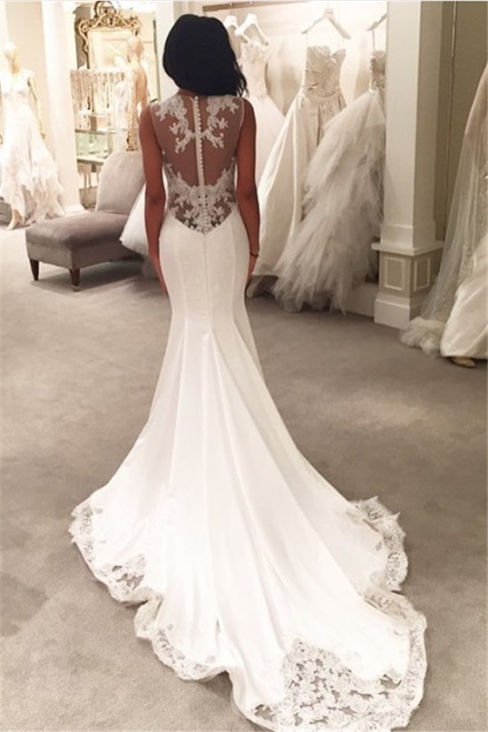 Mermaid Lace Sleeveless Wedding Dresses Bridal Gowns 3030318 Mermaid Lace Sleeveless Wedding Dresses Bridal Gowns 3030318