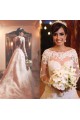 A-Line Long Sleeves Lace Wedding Dresses Bridal Gowns 3030319